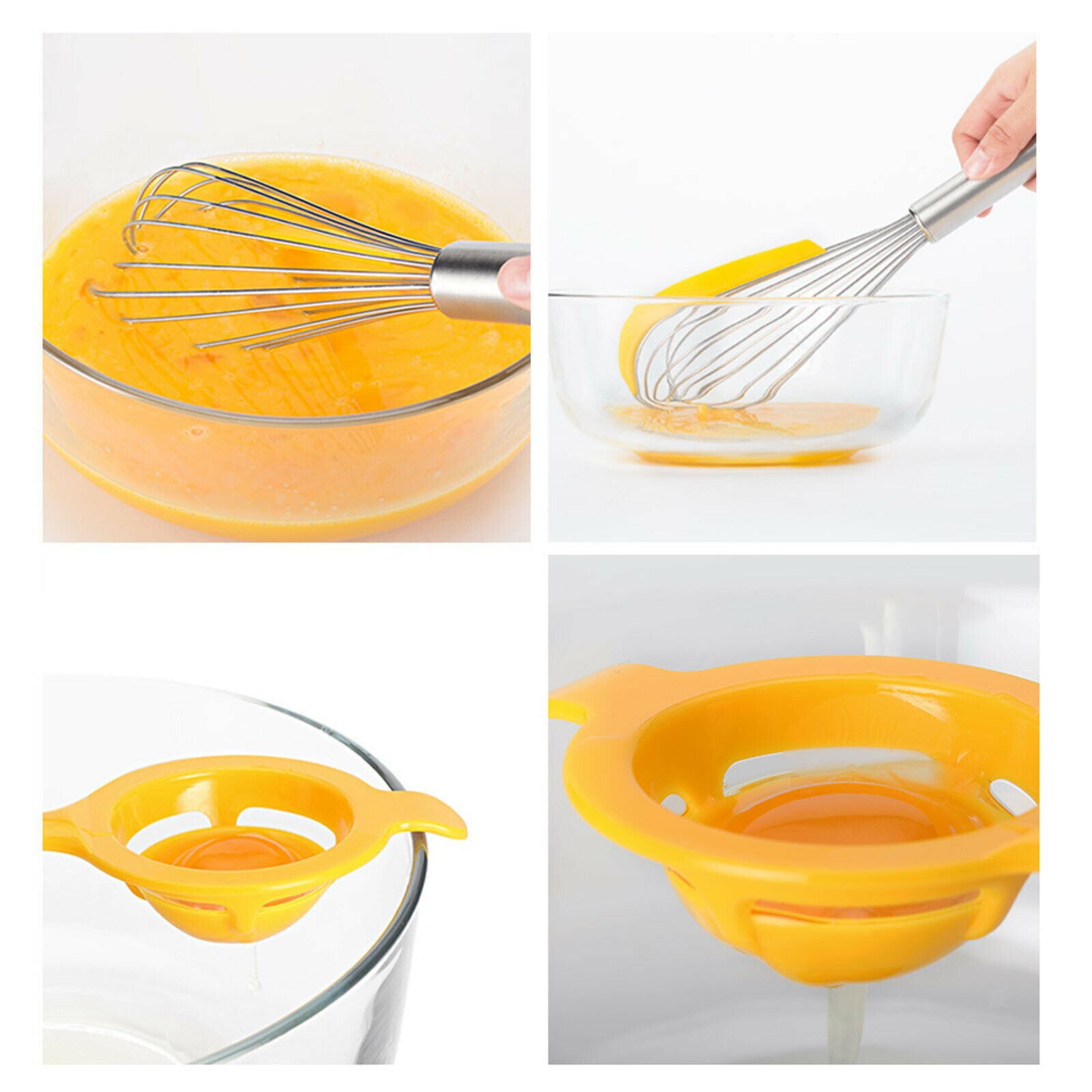 Egg Beater Egg Blender Built-in Scraper Hand Mixer Whisk Blender for Kitchen