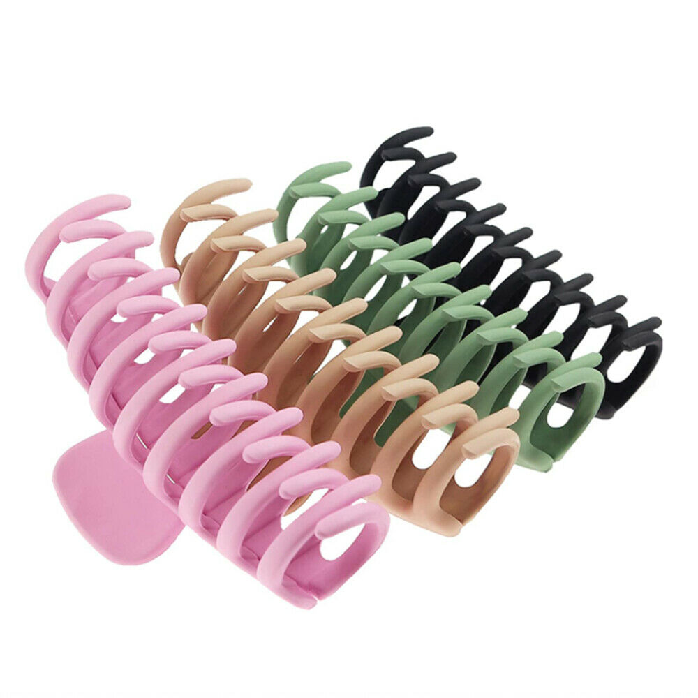 4Pcs Hair Claw Clips Matte Nonslip Large Stronging Hold for Thick Hair Claw Clip