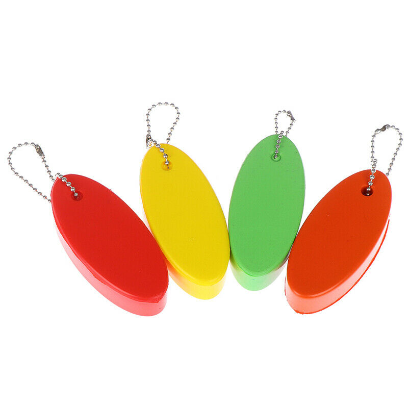 Foam Floating Buoyant Keychain For Water Sports Swimming Oval Keyring Ke_EODD