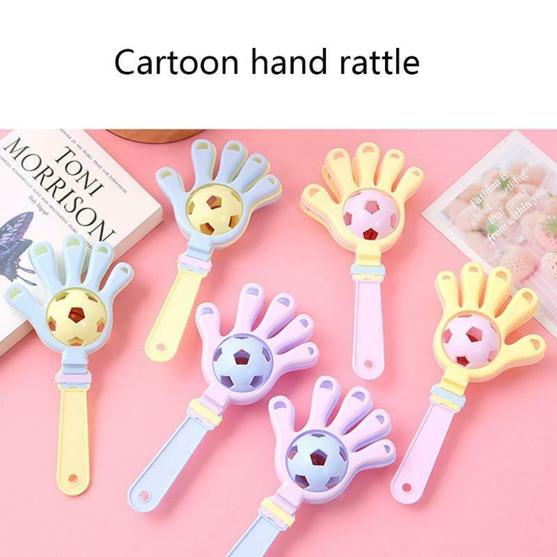 Kids Rattle Toys Bright Color Double Ball Inside Funny Accompany Toys