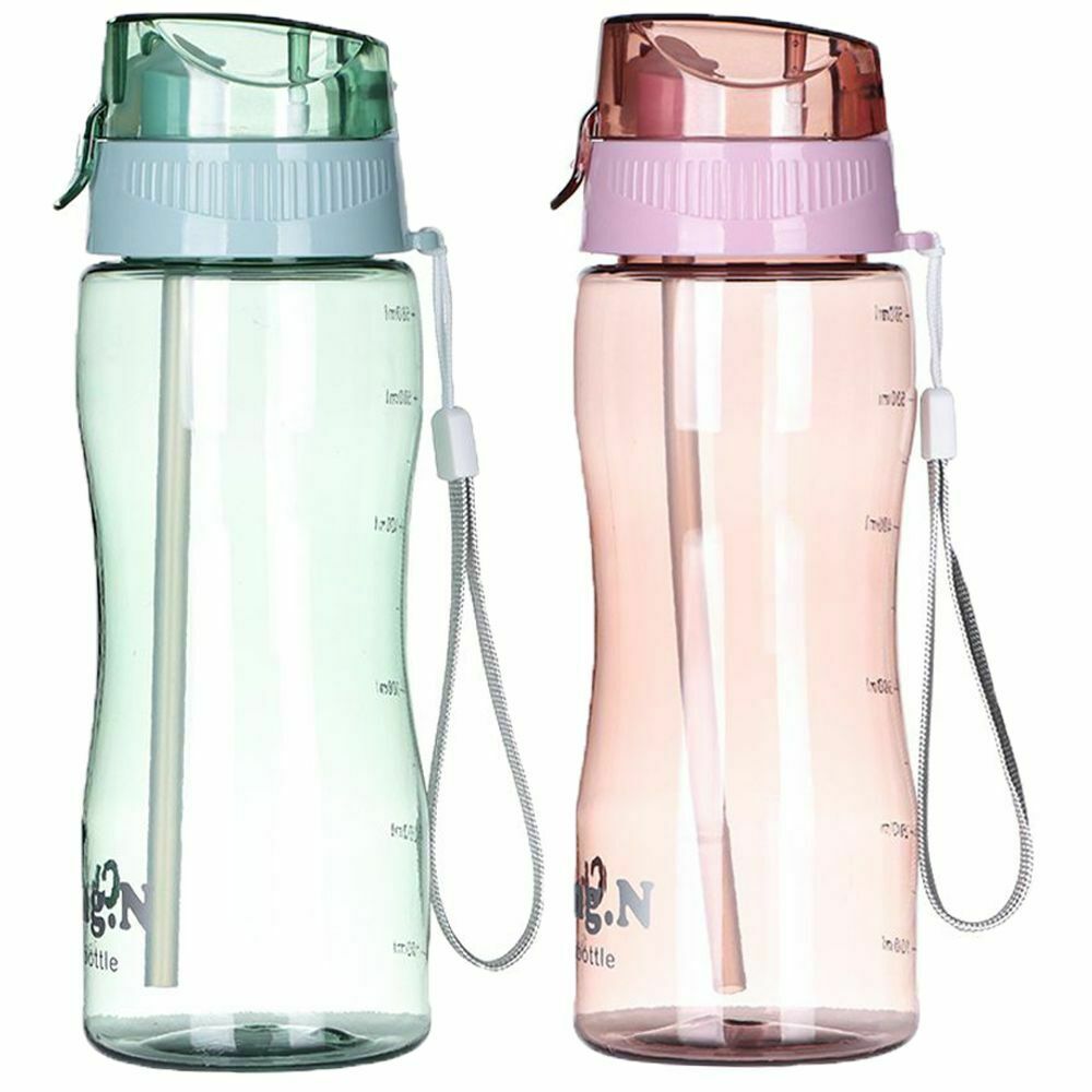Portable Gym Travel Drinks Mugs Free Leakproof Sports Water Bottle Clear Bottle