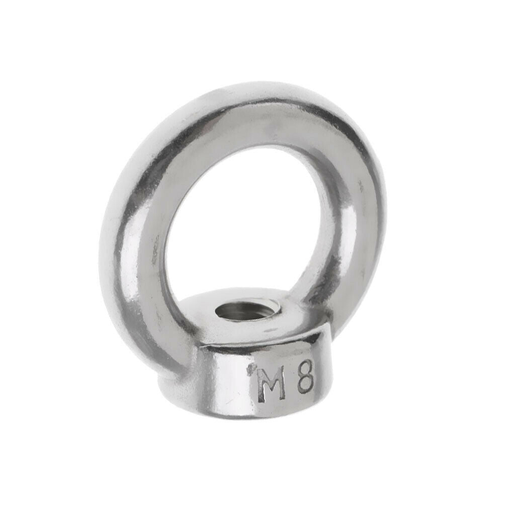 M8 M10 304 Stainless Steel Lifting Eye Nut Ring Shape Nuts Perfect for Many