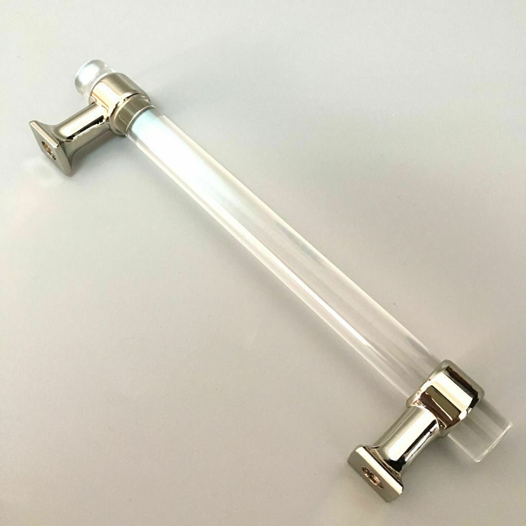 Fashion 128mm  Acrylic Cabinet Drawer Glass Door Pull Handle Waredrobe Knobs