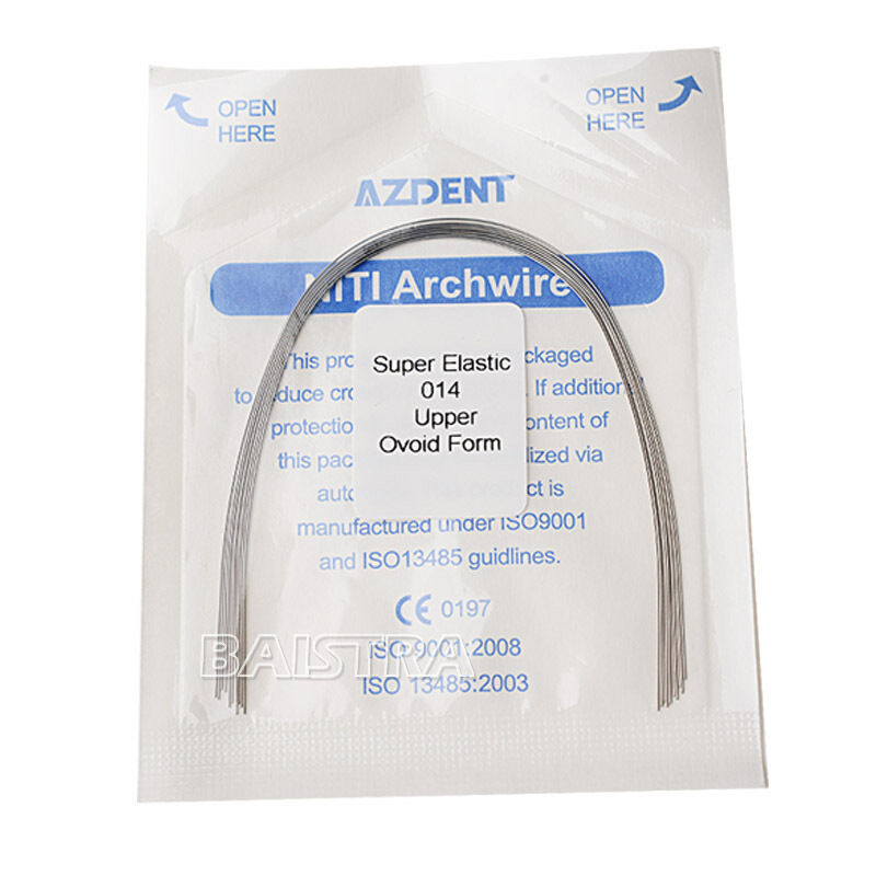 500X Dental Orthodontic Super Elastic Niti Round Arch Wires Ovoid Form All Size