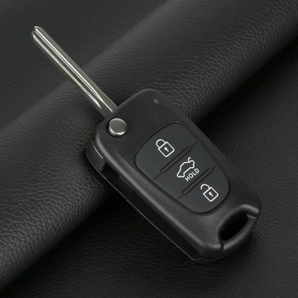 3 Button Flip Car Remote Key Shell Cover Fob Case For KIA Rondo Sportage Soul