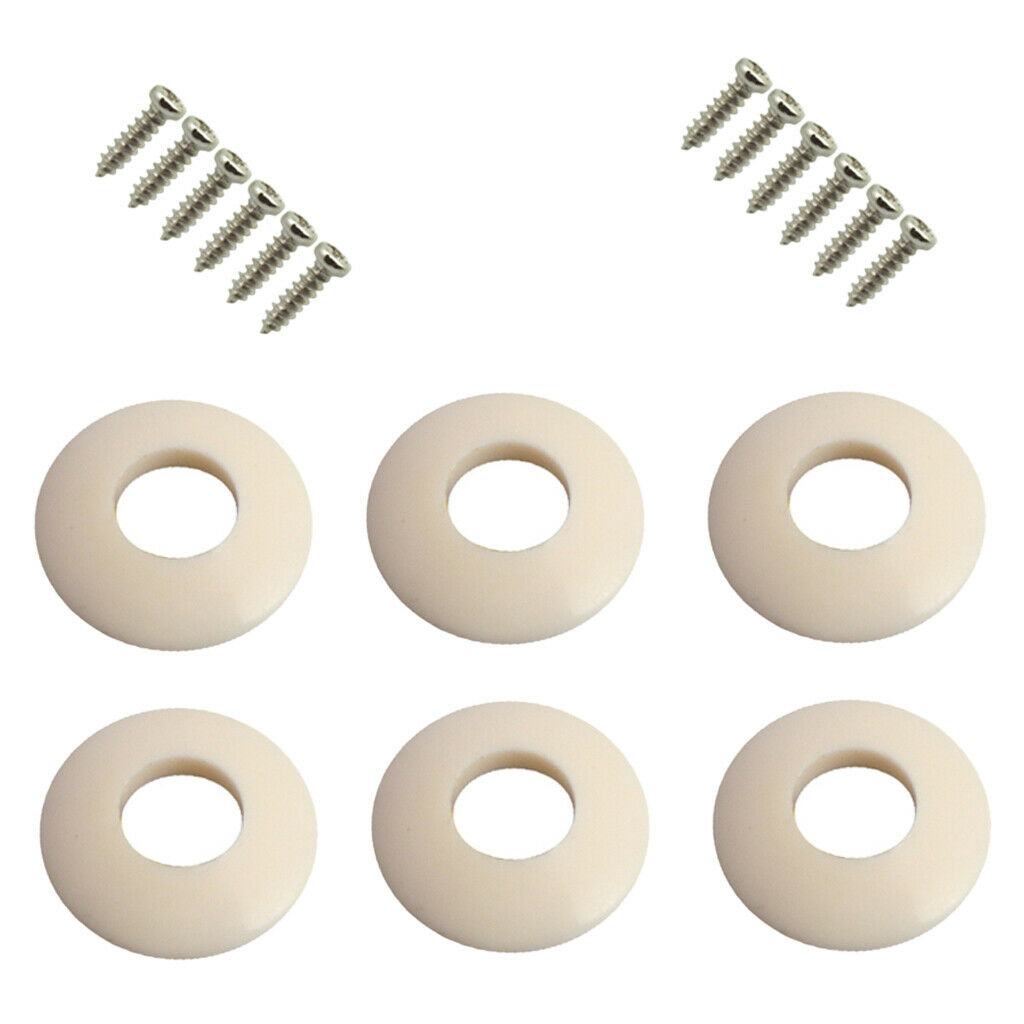 6 Pcs Washers Ferrules Gaskets for Open Semi-Closed Equipment Tunings Peg Key