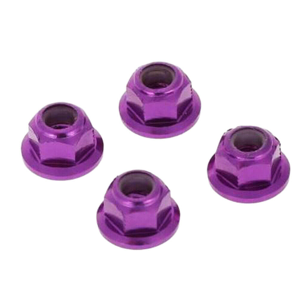 122049 Aluminum Nylon Locknut Purple for 1/10  Volcano EPX
