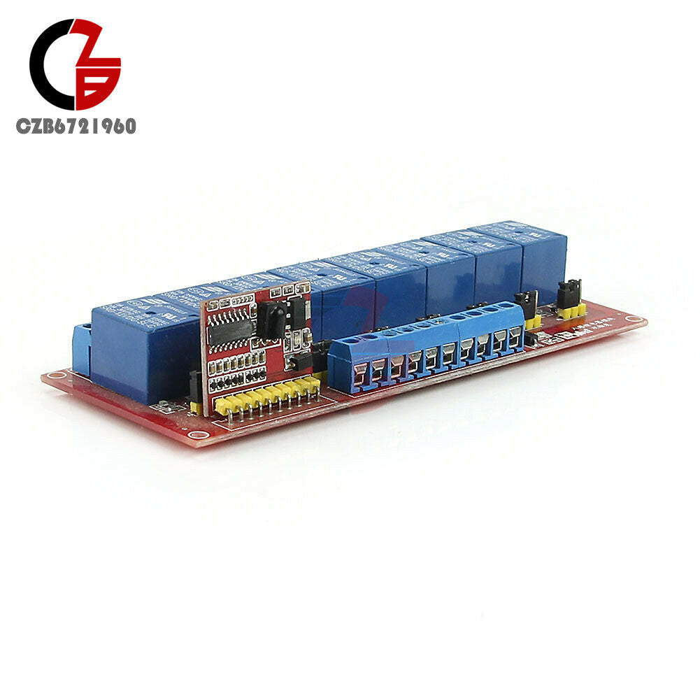 8-Channel 5V Relay Module Multi-function Infrared Remote Control Bidirectional