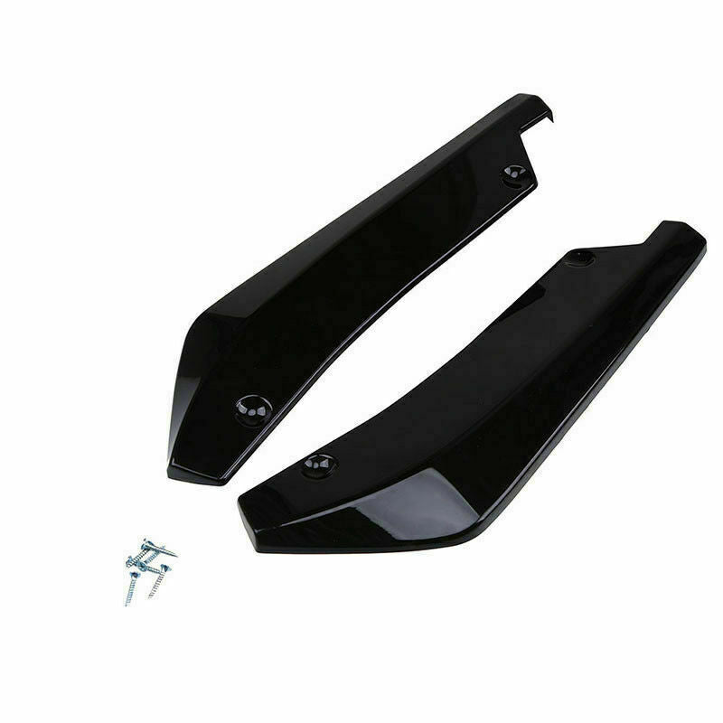 2X Car Bumper Spoiler Rear Lip Canard Diffuser Anti Scratch Wrap Angle Splitters