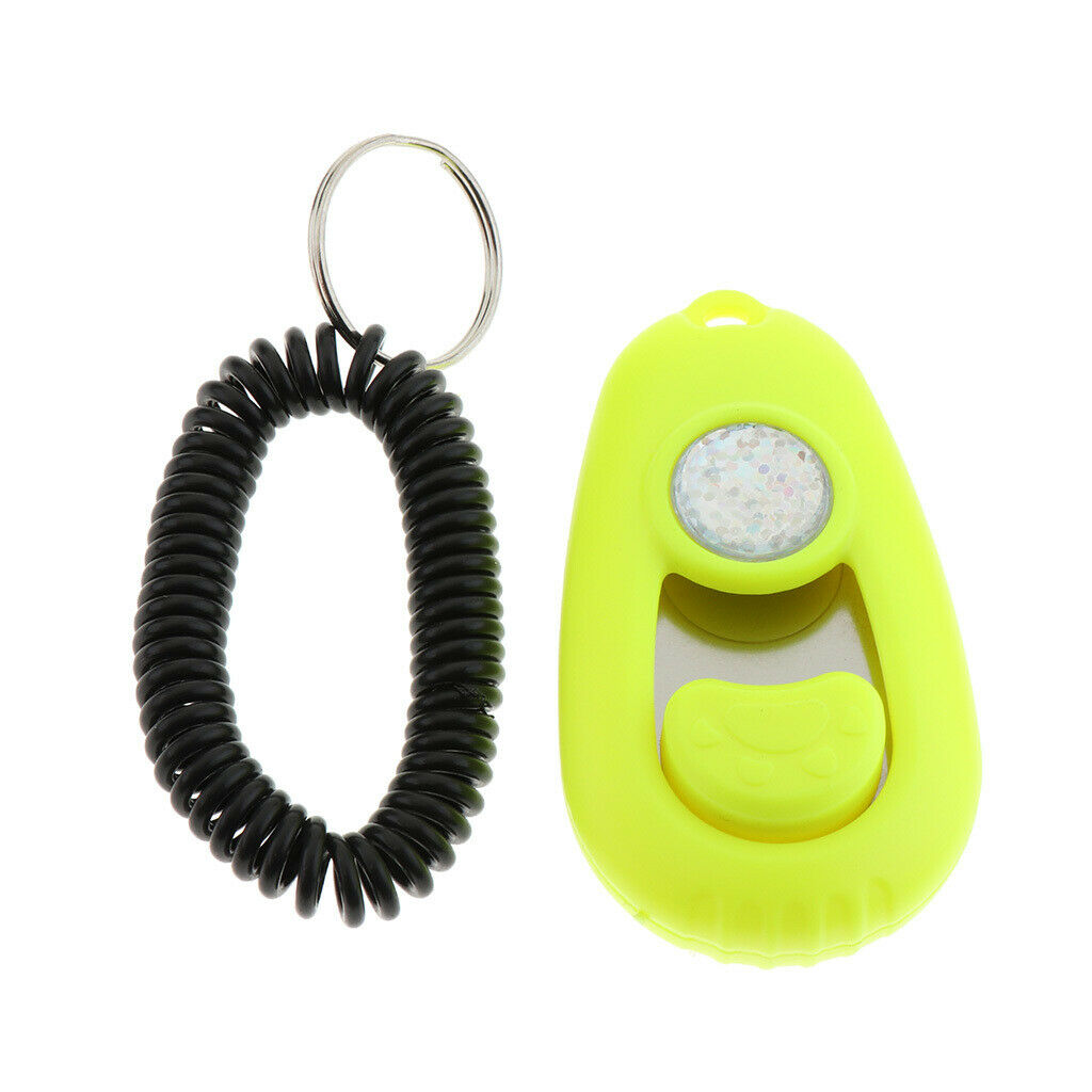 Pet Tainer Whistle Easy Puppy Training Obedience Agility Keyring Yellow