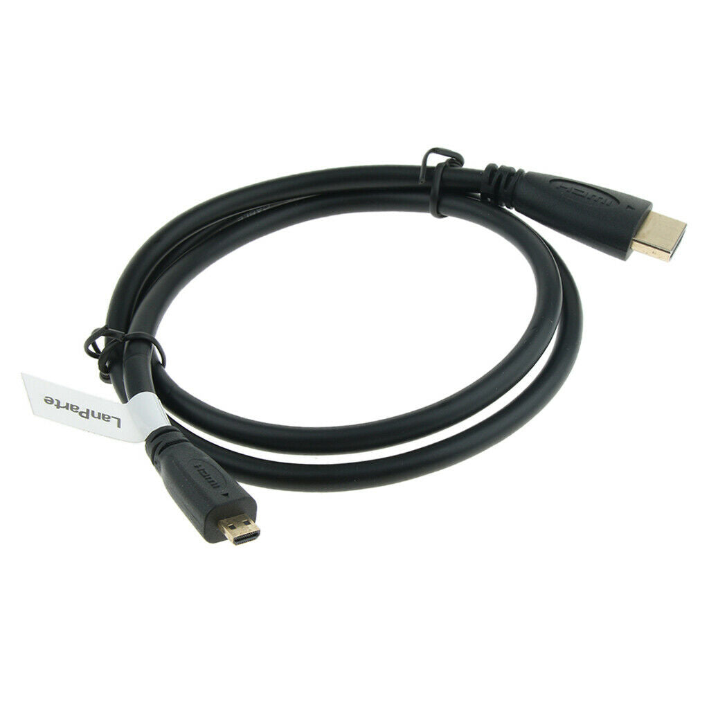 Lanparte 80mm Mirco to HDMI Power Cable Cord Wire for HD DSLR Video Shooting