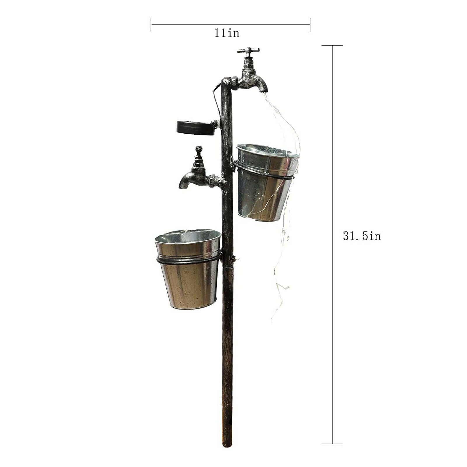 Romantic Garden Watering Can String Light Solar Pavilions Yard Lawn Lamp
