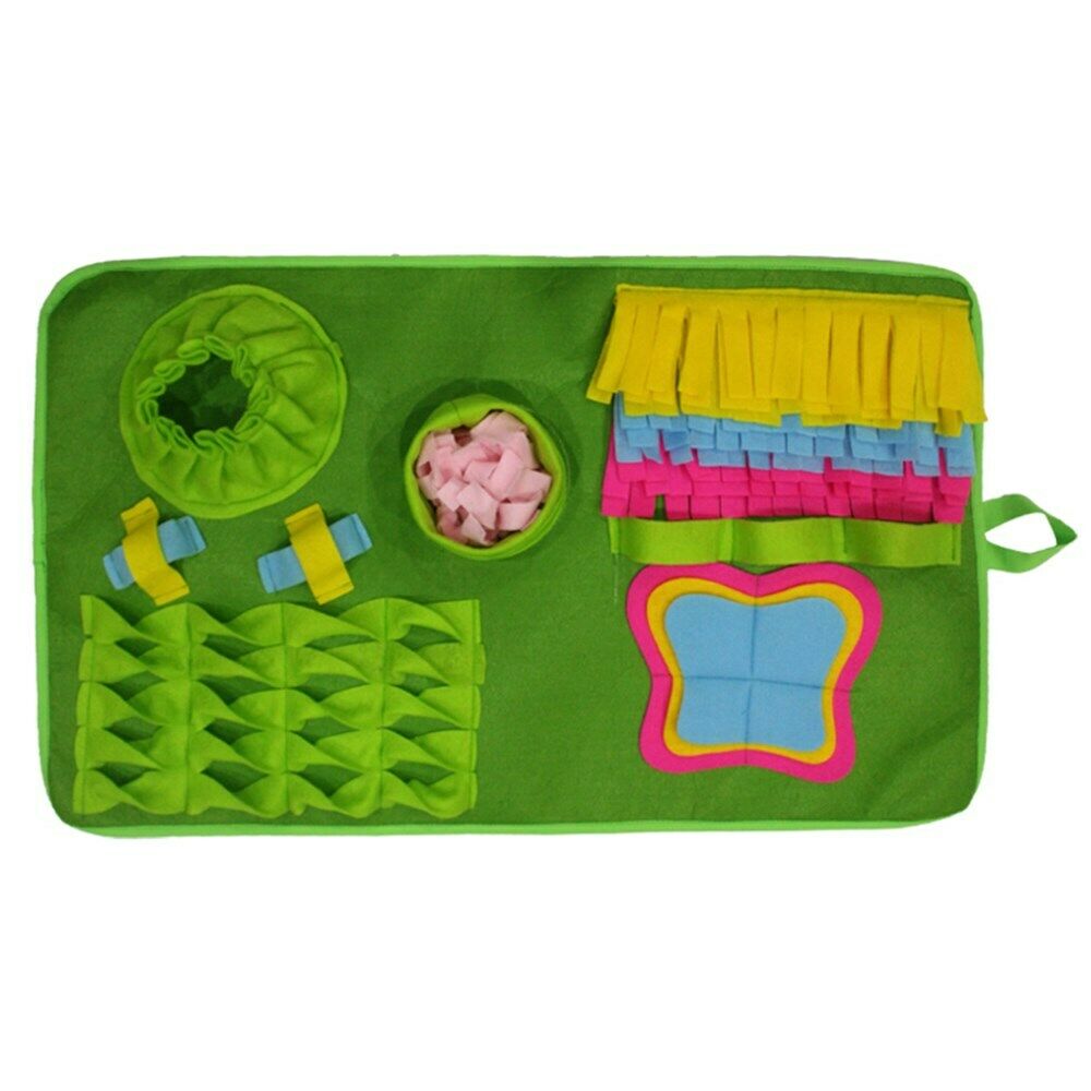Pet Cat Dog Snuffle Mat Training Sniffing Pad Feeding Blanket Cushion Toys CA