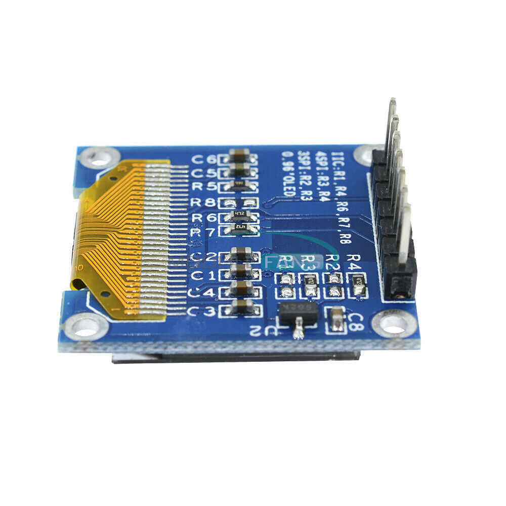 0.96" 128X64 OLED LCD LED SPI Serial Display Module blue yellow for Arduino 3-5V