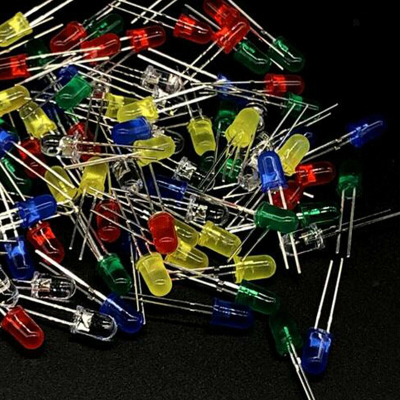 7 Values Metal Film Resistors Assortment LED Diodes Capacitor Transistor Pack