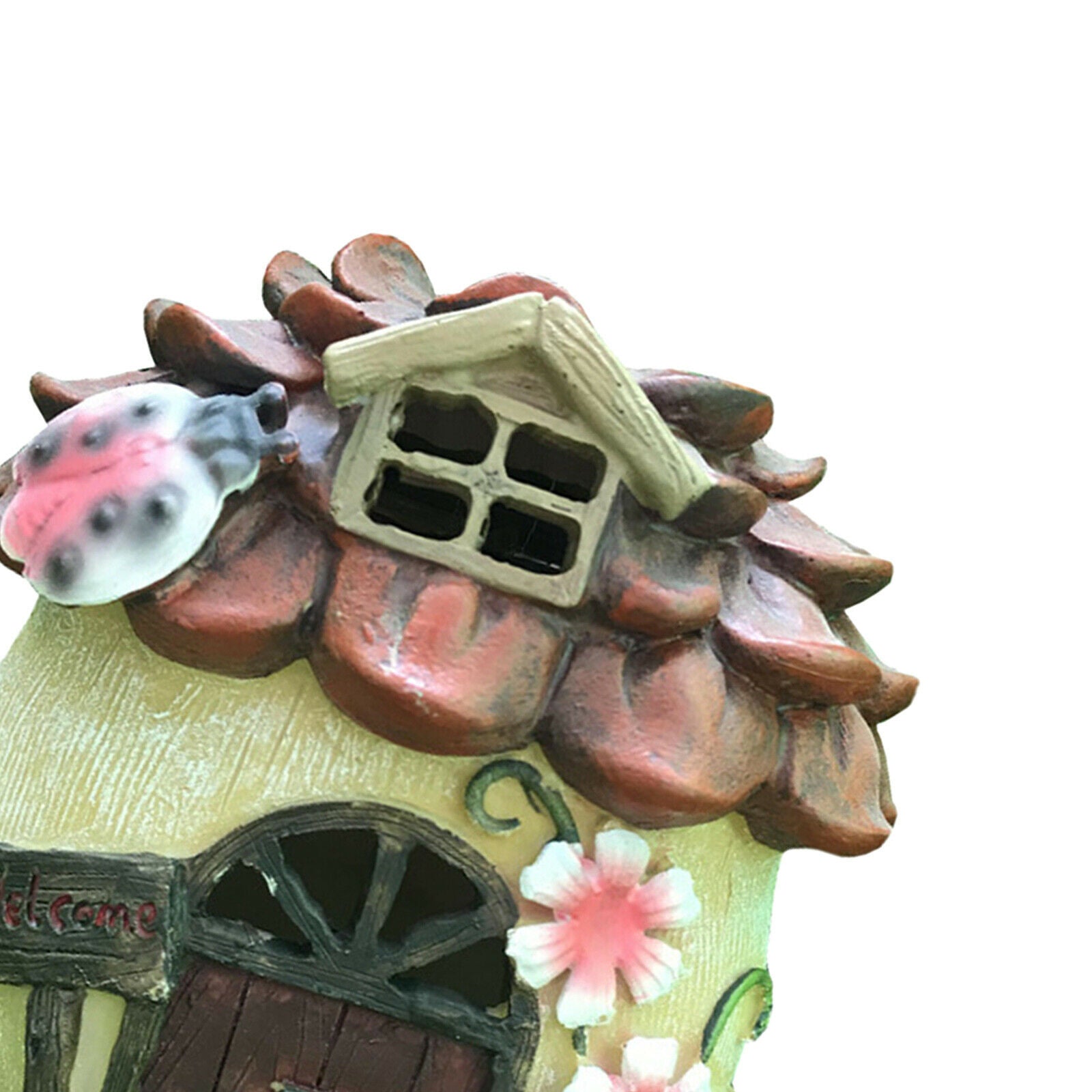 Handmade Solar Garden Statue Outdoor Lawn LED Light Sculpture Decoration