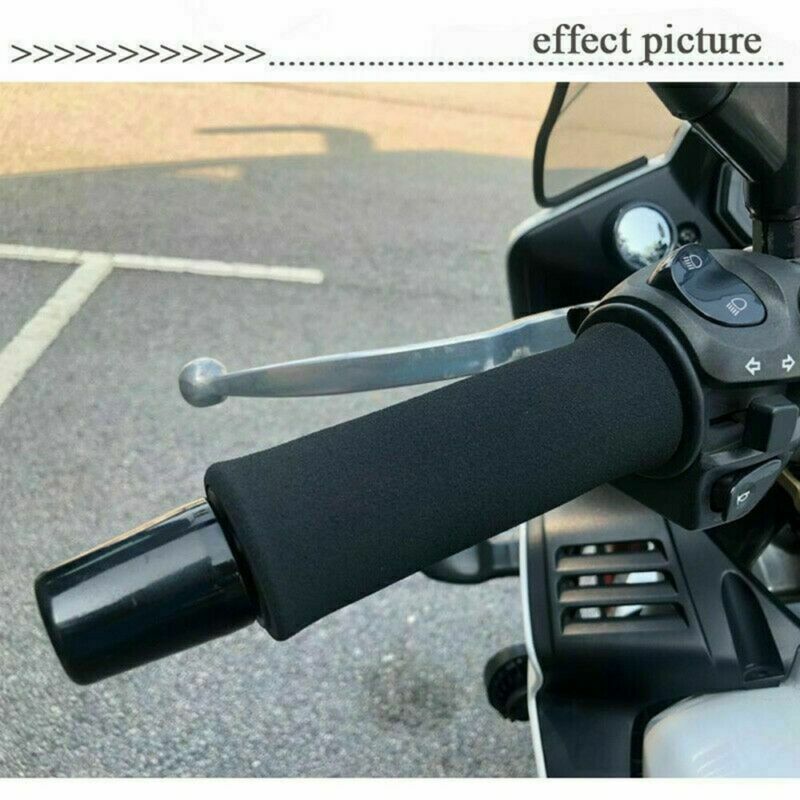 2Motorcycle Anti Vibration Handle Bar Foam Comfort Motorbike Slip Over Grips X2