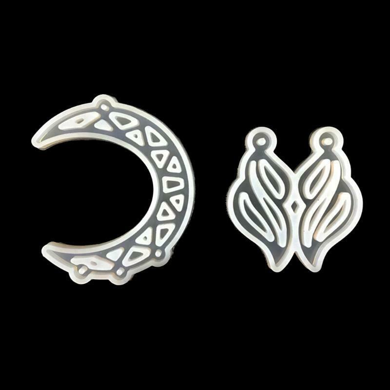 Earrings Eardrop Dangler Silicone Mould DIY Crafts Jewelry Pendant Casting Tools