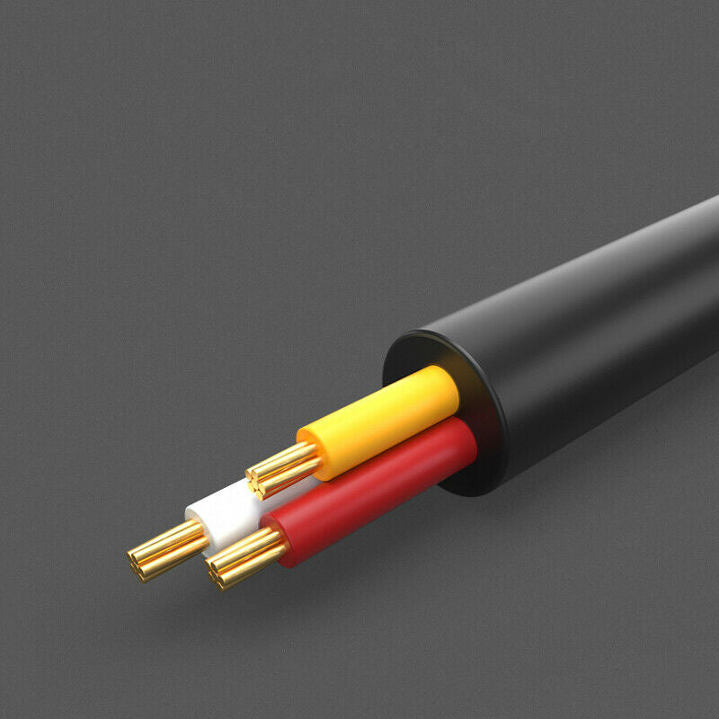 Bluetooth 5.0 Radio Stereo Audio Cable Adapter 2RCA Connector Music Aux For Car
