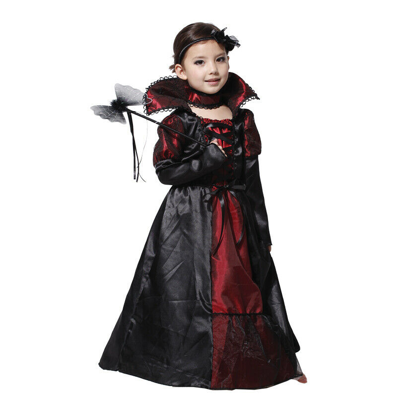 Medieval Vampire Costume Dress Ball Gown Halloween Zombie Fancy Dress