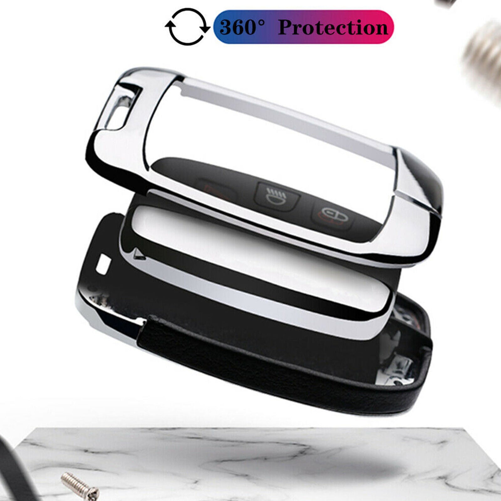 Zinc Alloy Key Fob Case Cover For Land Range Rover Evoque Discovery Remote key