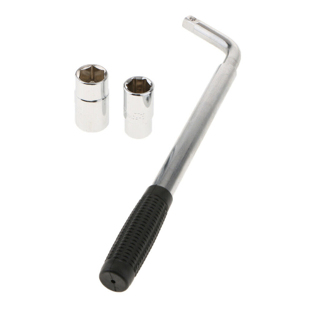 3Pc 26 / 30mm Extendable Wheel Telescopic Car Van Brace Socket Tire Nut Wrench