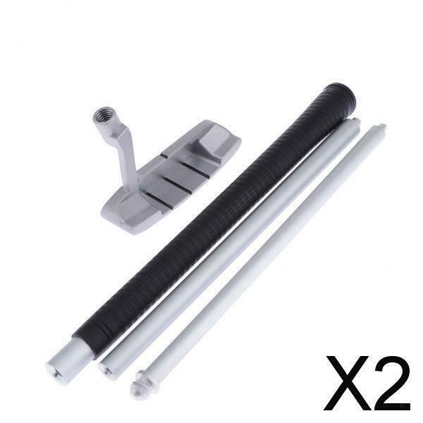 2X Aluminum Alloy Collapsible Golf Putter Right Hand Putting Training Aids Tool