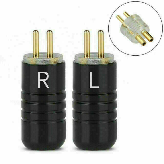 0.78mm Earphone Pins Solder Wire Connector Fits JH Audio JH16 JH11 Pro Blk CA