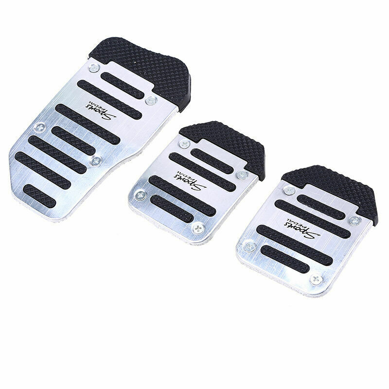 3x Universal Non Slip Manual Gas Brake Foot Pedal Pad Cover Car Accessories