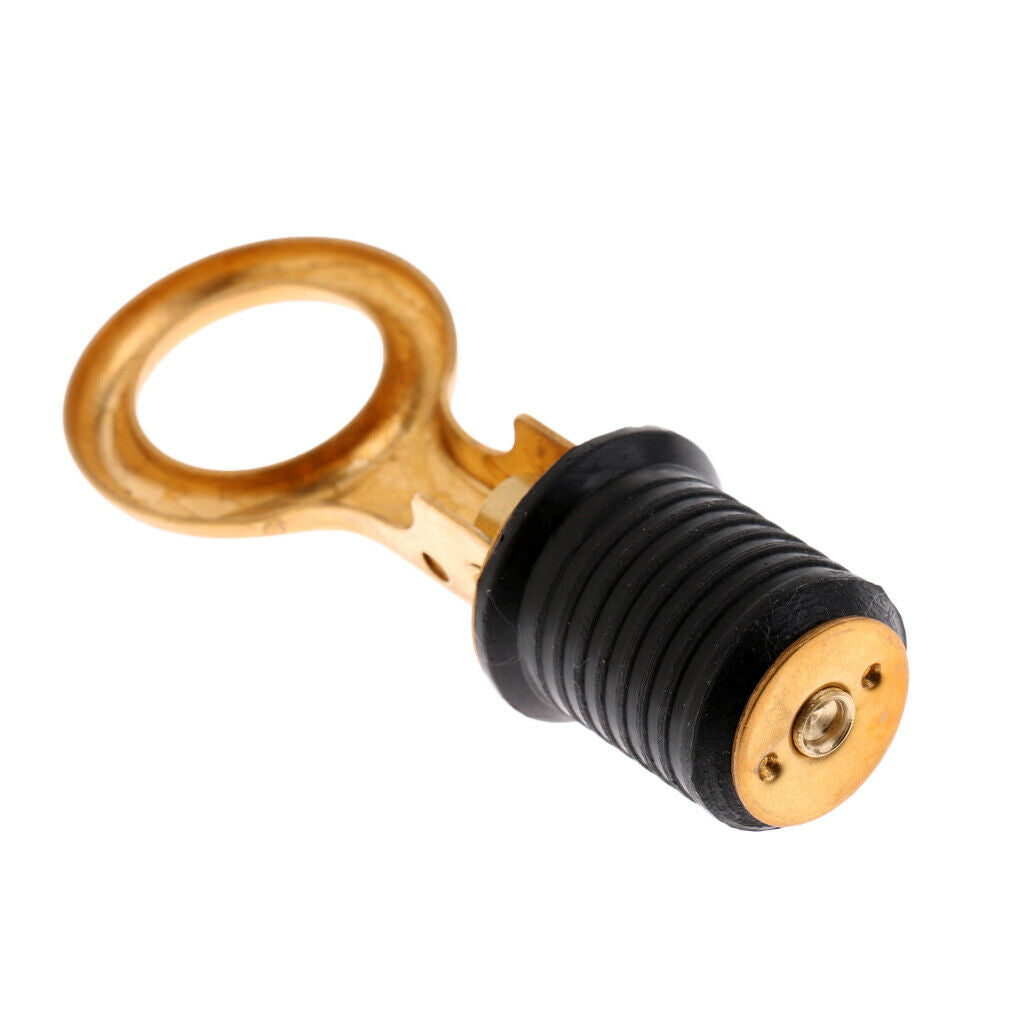 2x Brass Handle Snap-Lock Boat Livewell Drain Plug/Bung 1" Plumbing Fittings