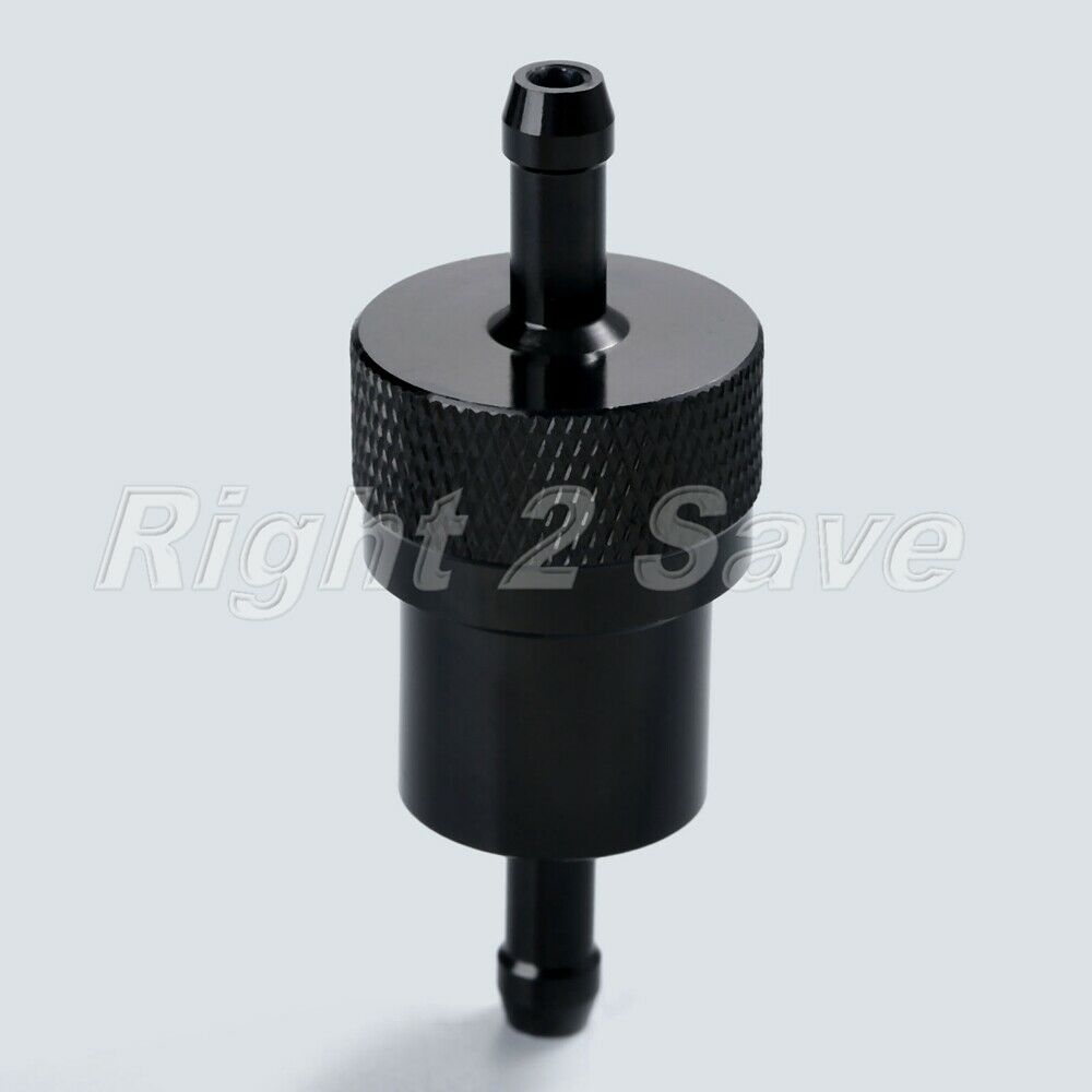 Motorcycle Fuel Oil Inline Filter Cleaner 1/4" 6mm CNC Aluminum Alloy Universal