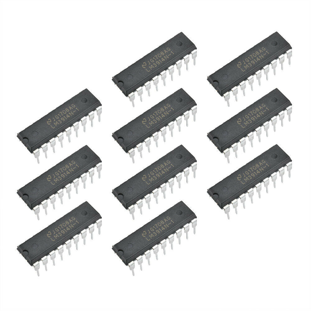 10Pcs LED Display Driver IC NSC DIP-18 LM3914N-1 LM3914N-1/NOPB 18 Pin