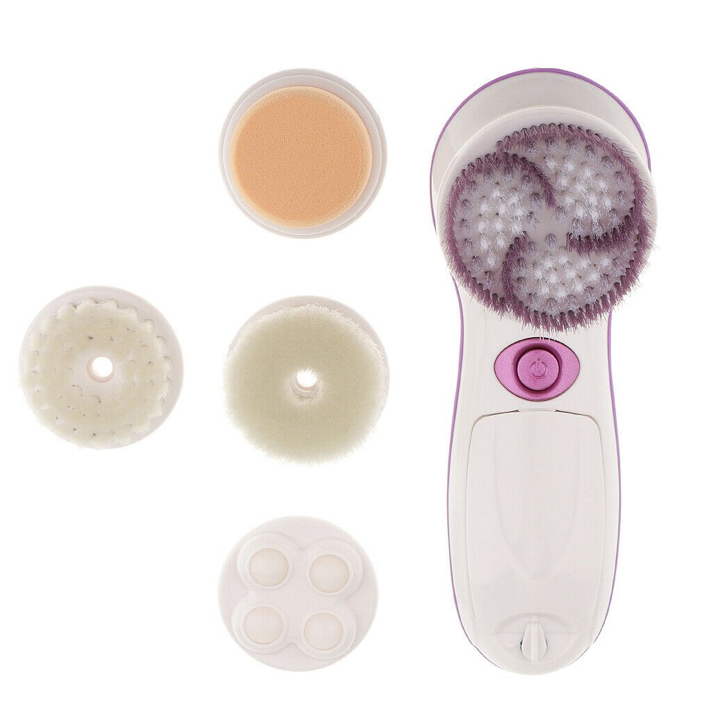 Pro 5 in 1 Electric Facial Cleansing Brush Face Cleaner Skin Care Massager