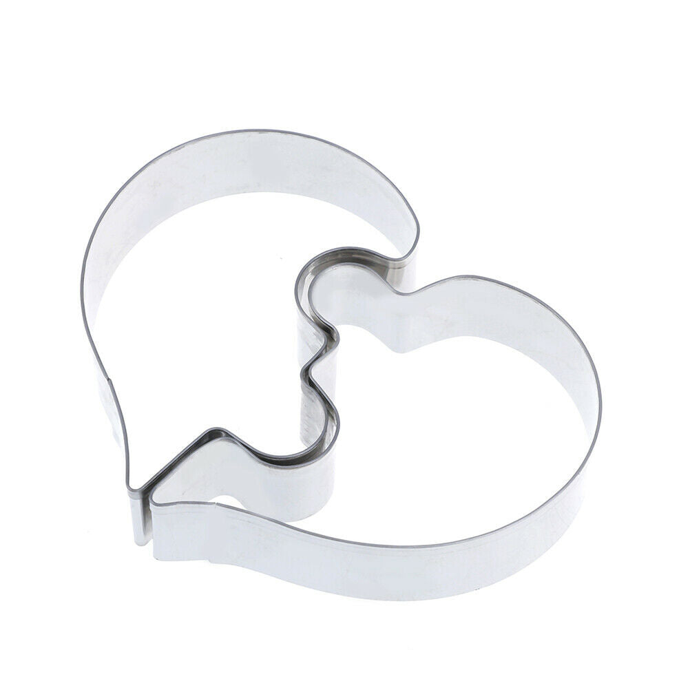 Love Puzzle Cookie Cutter Stainless Steel Wedding Fondant DIY Pastry Baki.l8