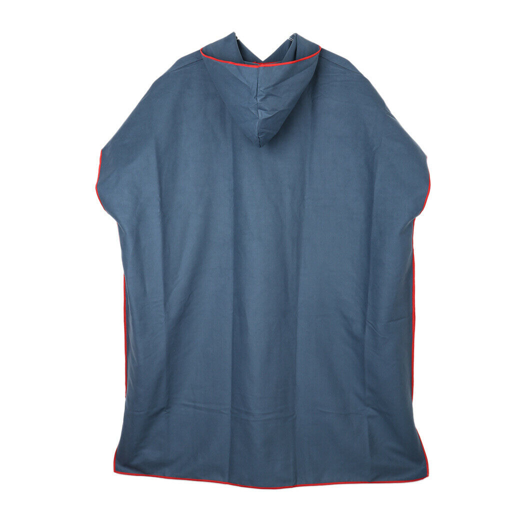 Beach Surf Poncho Surfing Bathing Wetsuit Changing Towel Robe Navy Blue