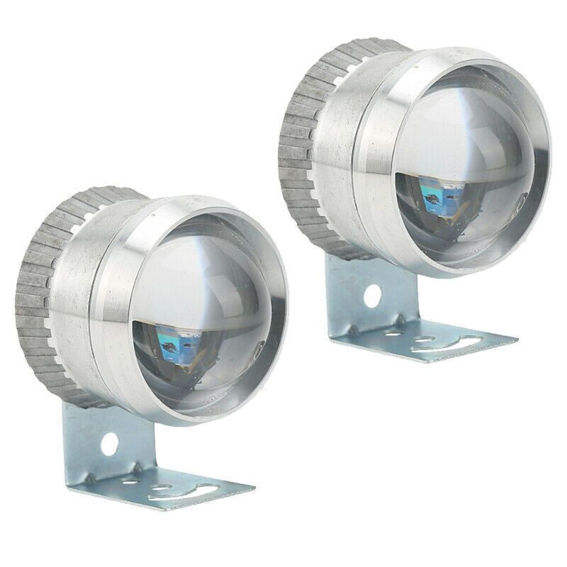 2PCS 40W Motorcycle LED Light Headlight Fog Driving Lamp Spotlight with Bracket
