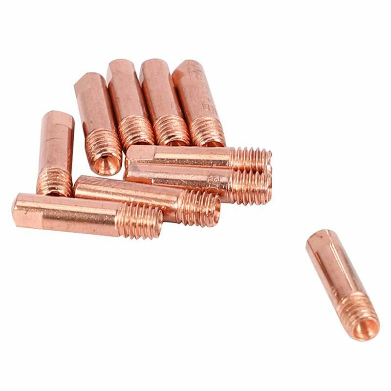 13Pcs CO2 Mig Welding Torch Aircooled MB 15AK Contact Tip Holder Gas Nozzle 0.P8