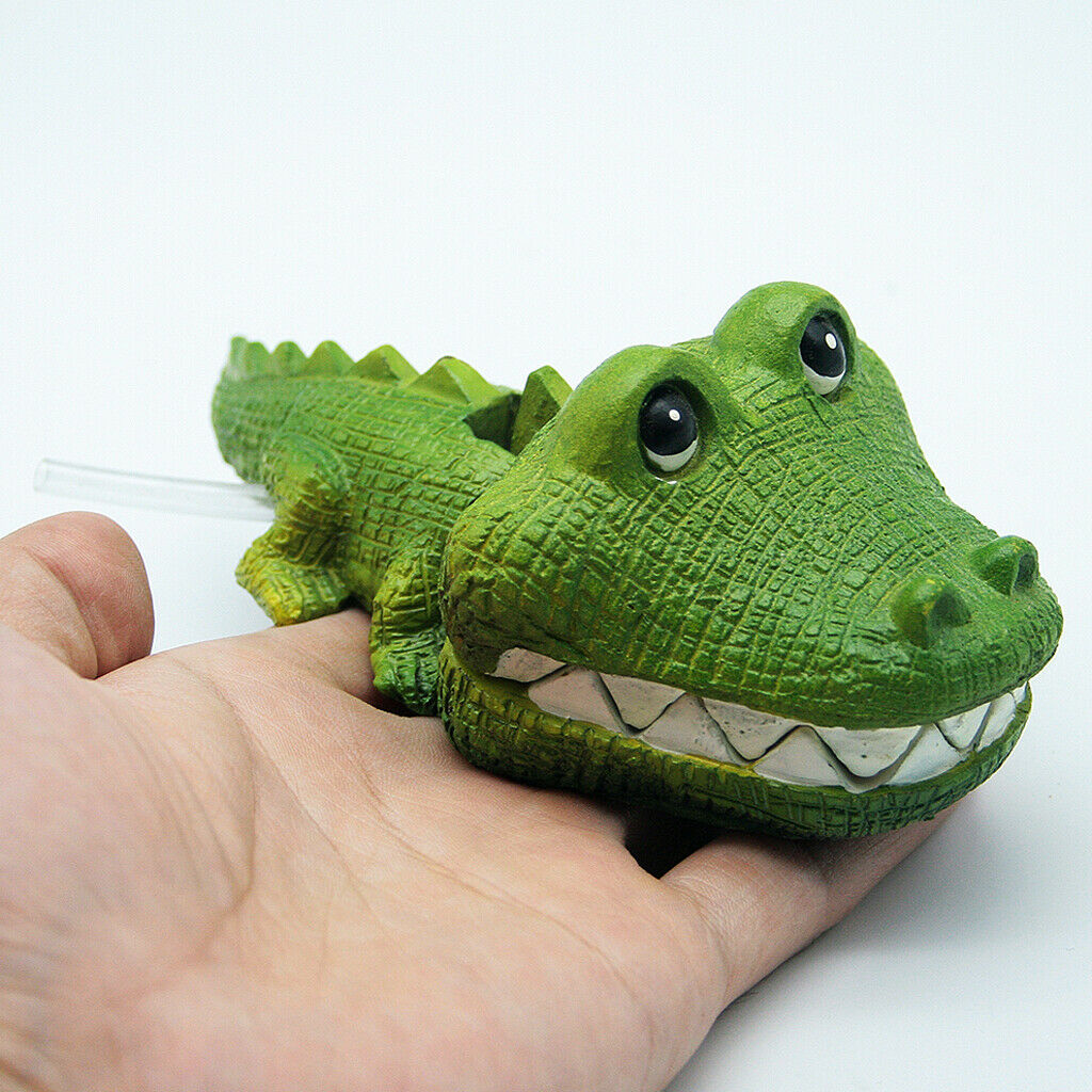 Air- Bubbling Crocodile Aquarium Decorated Aquarium Background Decor
