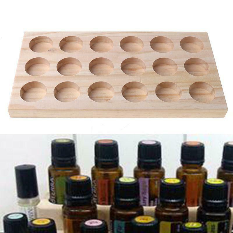 Hot selling Wooden Essential Oil Tray Handmade Natural Pine Wood Display Rack