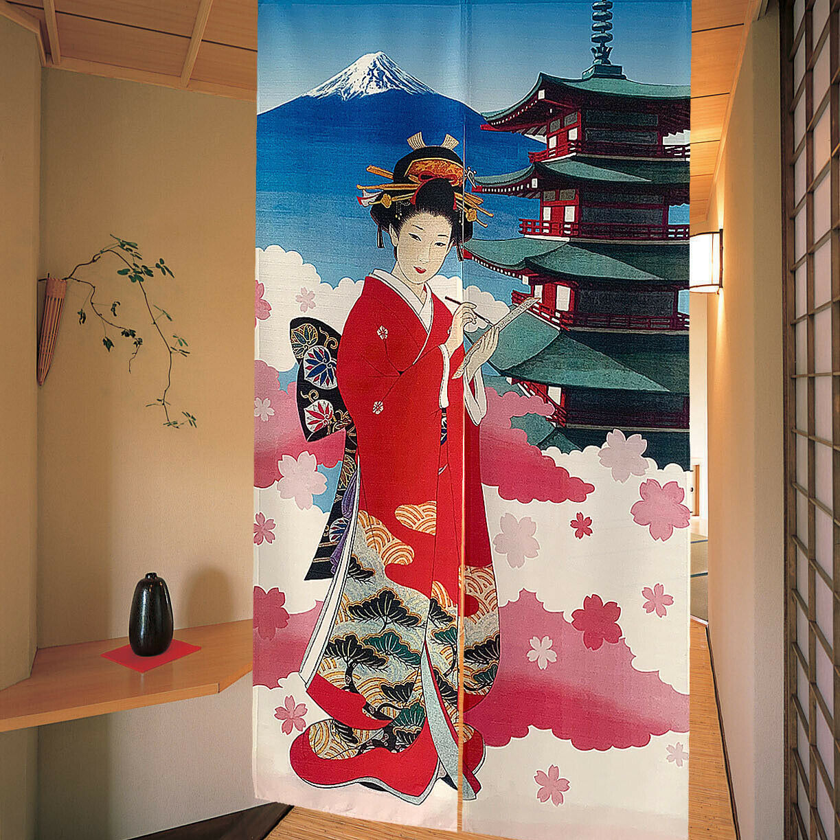Japanese NOREN Door Curtain Traditional Doorway Divider Tapestry Hang Drapes