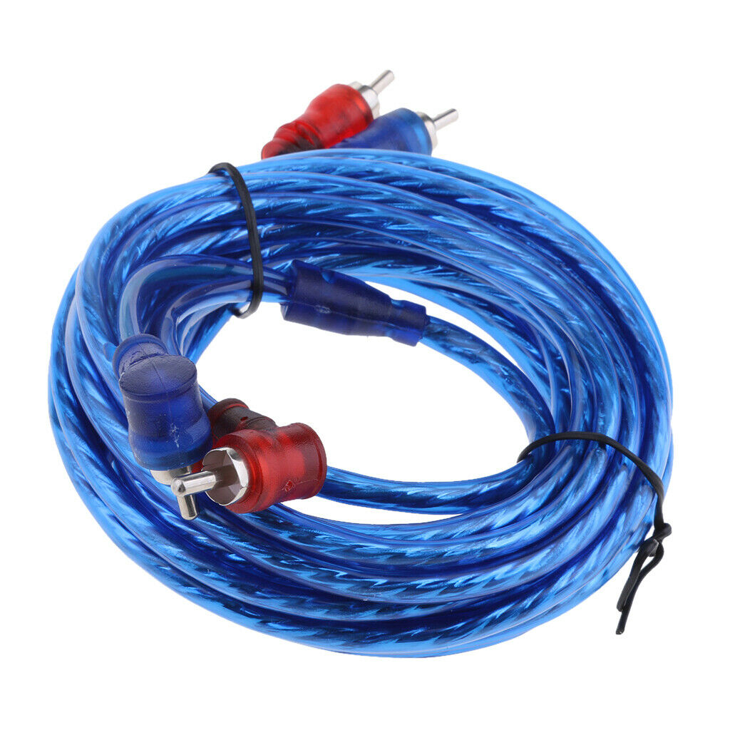 2 RCA Male to 2 RCA Male Auto Car Stereo Audio Cable Amplifier Cable 4.5m