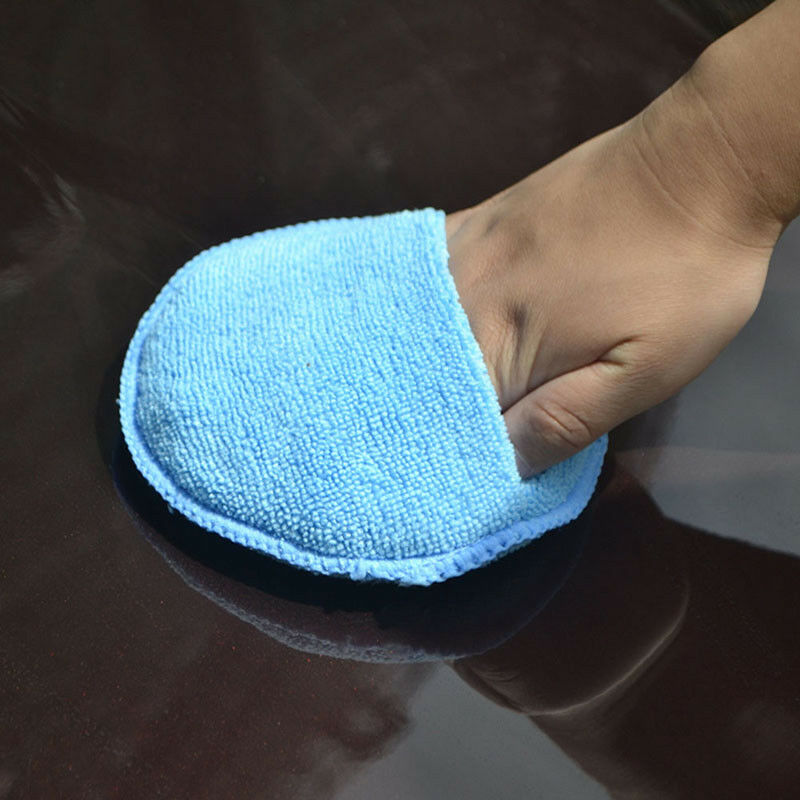 Microfiber Wax Applicator Pad 5" Ultra soft with Finger Pocket Polish for .l8