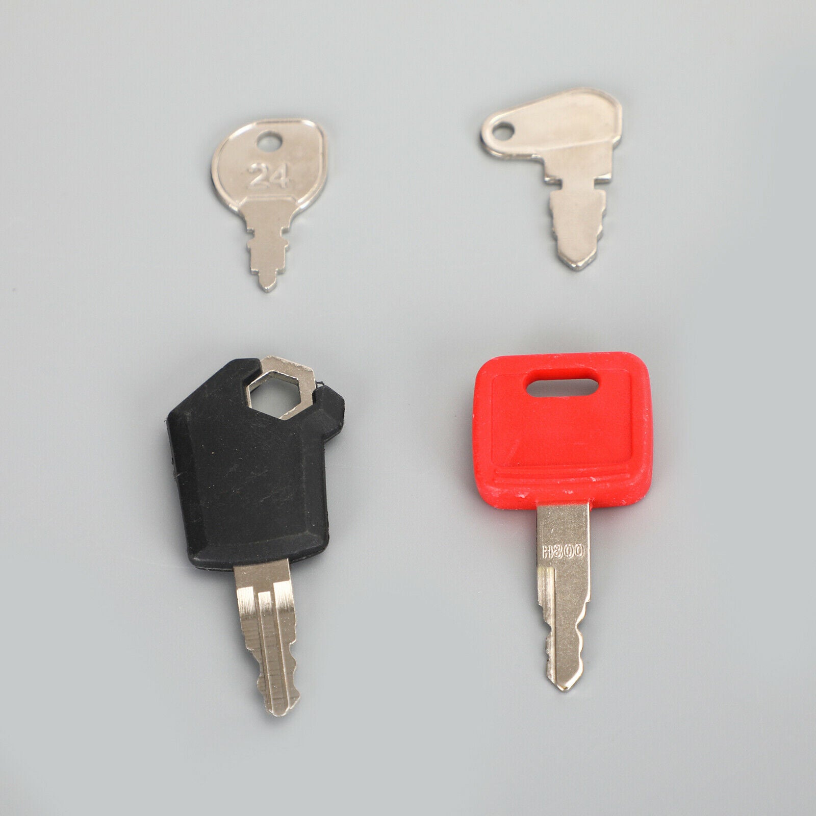 16 Ignition Key Heavy Construction Equipment Set Case Cat Komatsu JD JCB