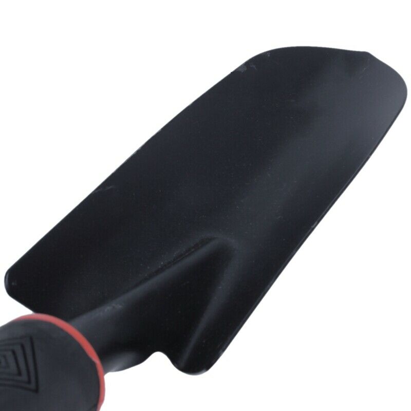 Black Rubber Handle Stainless Steel Hand Garden Trowel Shovel 12.5" S2N3N3