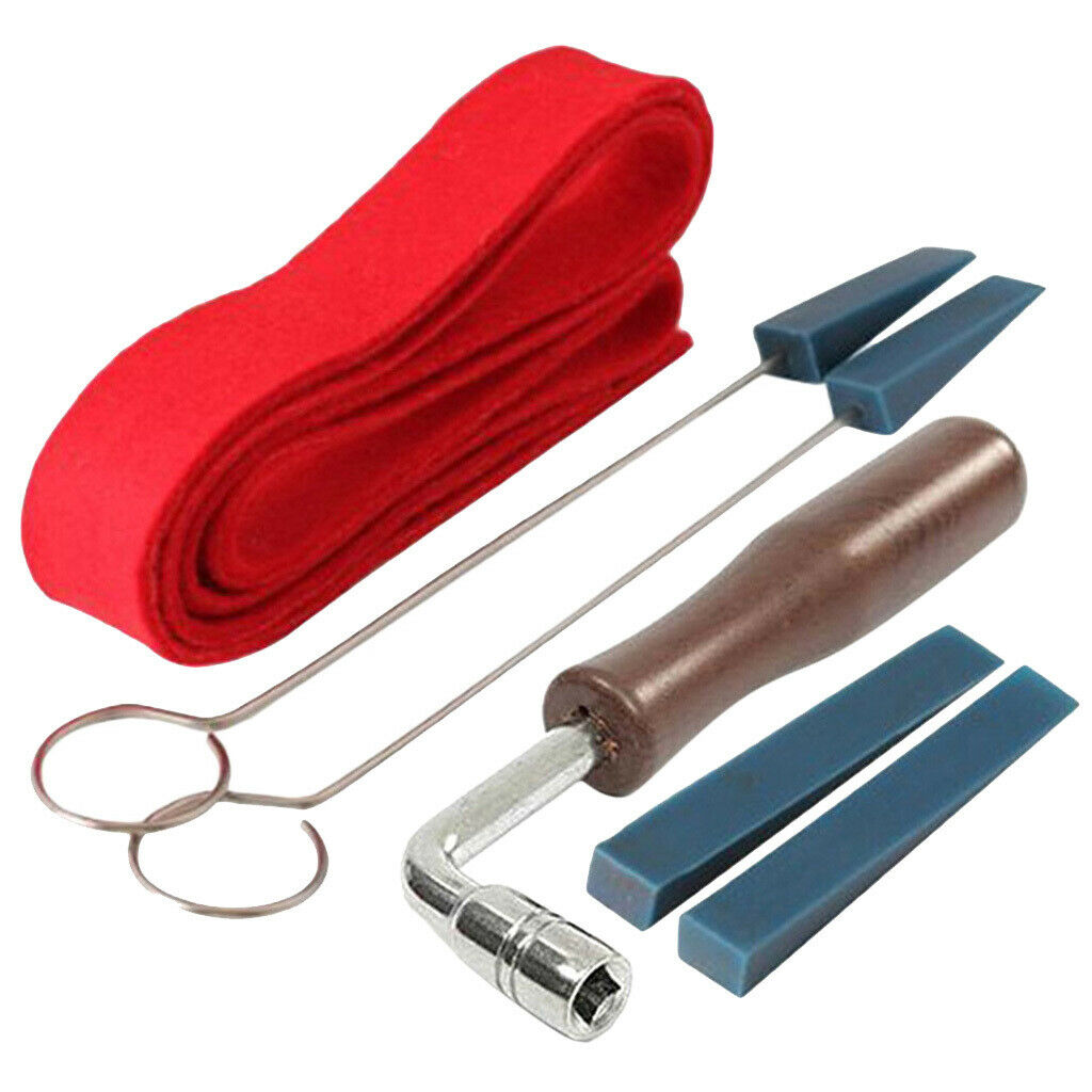 Tuning Tool Spongia Felt Temperament Strip + L-style Wrench + Rubber Mutes Kits