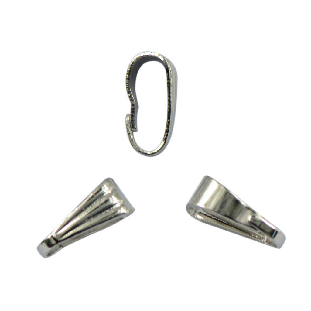 100pcs Spring Caution Bullets Connector Clip Clasp Pendant Jewelry Finding Money