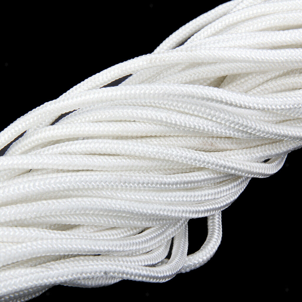 MagiDeal 20M rope anchor line safety rope for boats kayak canoe white