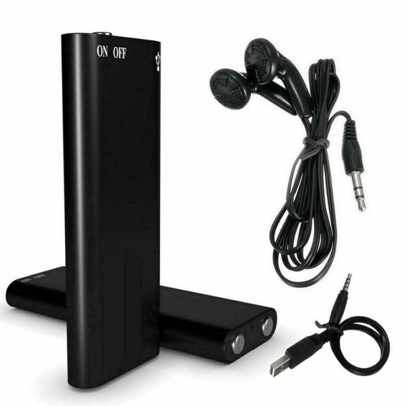 96 Hours Audio Recorder Mini USB Listening Device Player Noise Reduction MP3 8GB