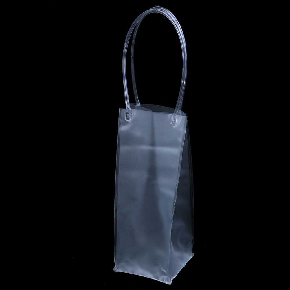 Durable Clear Transparent Pvc Champagne Wine Ice Pouch Cooler Bag With HJ.l8