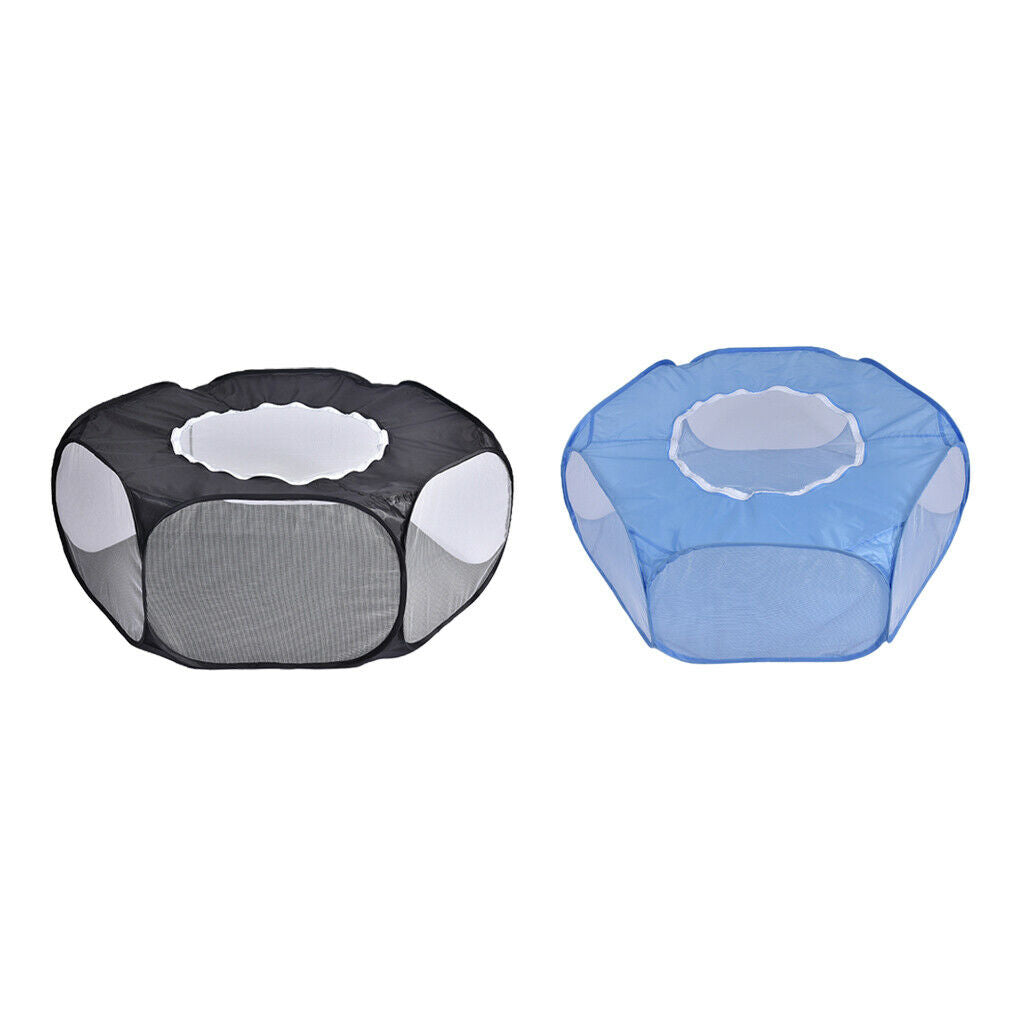 Foldable Small Animals Playpen Cage for Hamster Rabbit Gerbil Sky Blue